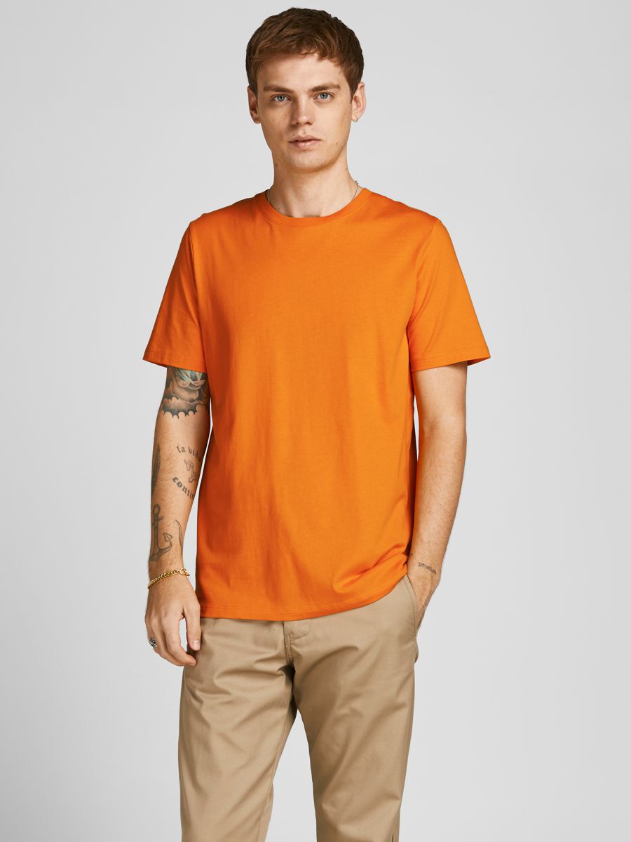 Jack & Jones Herren Rundhals T-Shirt JJEORGANIC BASIC - Slim Fit günstig online kaufen