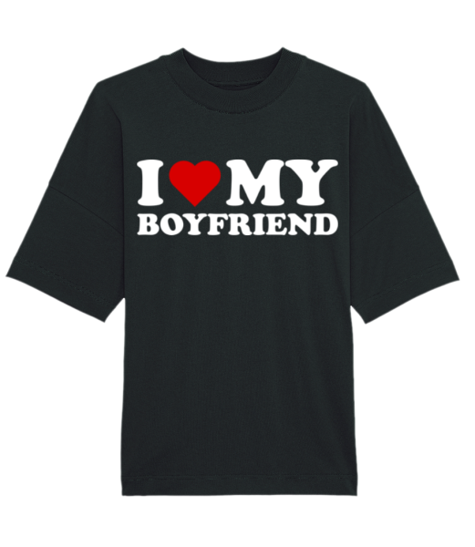 I Love My Boyfriend · Unisex Bio Oversize T-Shirt Stanley Stella günstig online kaufen