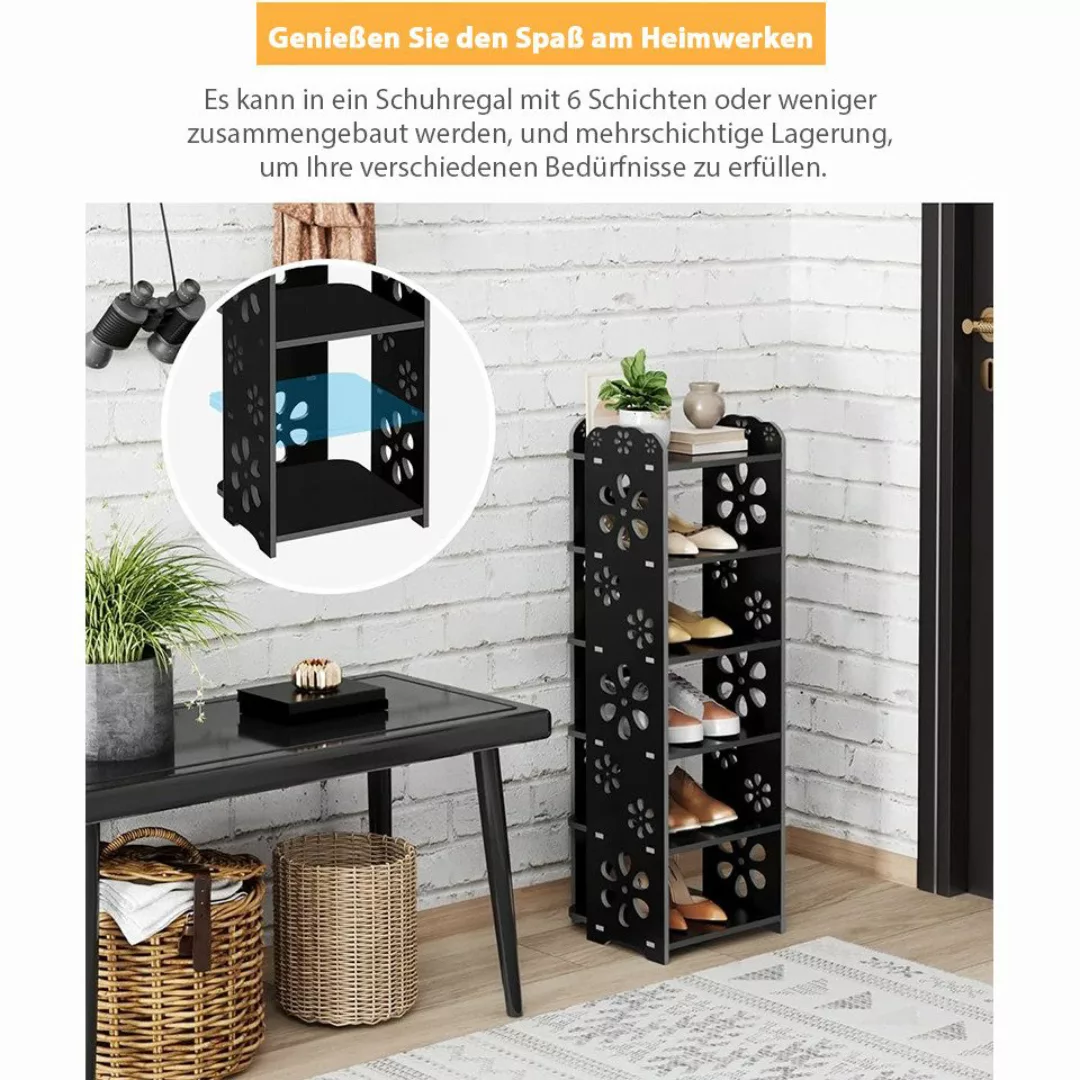 NAIMP Schuhregal Verstellbare Pflaumenblüte Schuhregal für günstig online kaufen