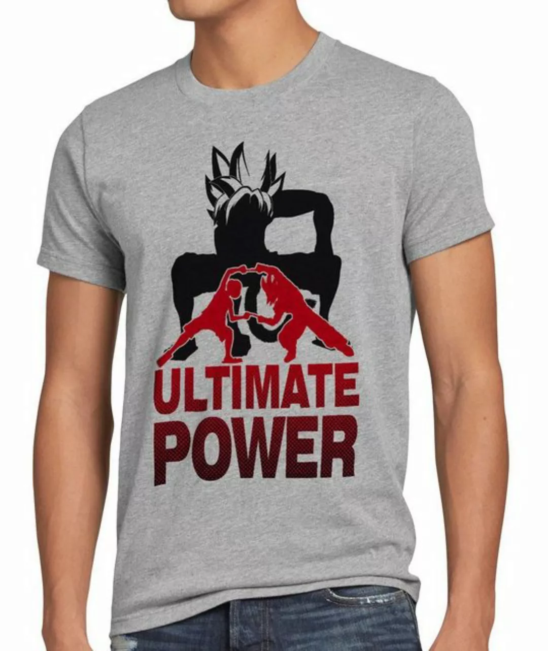 style3 Print-Shirt Herren T-Shirt Goku Luffy Fusion Power One Son Dragon Ro günstig online kaufen
