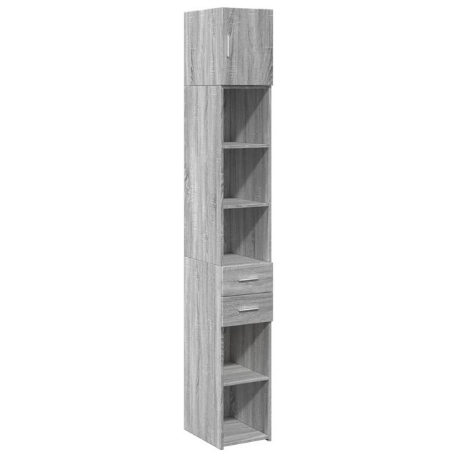 vidaXL Schrankmodule Hochschrank Schmal Grau Sonoma 30x42,5x225 cm Holzwerk günstig online kaufen