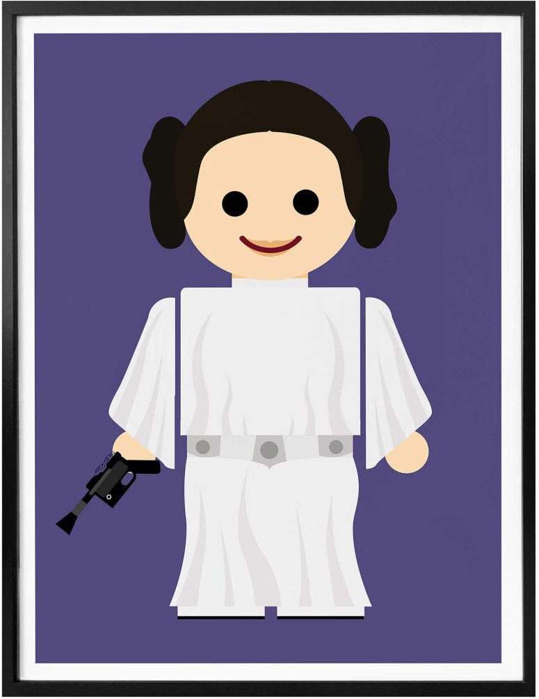 Wall-Art Poster "Playmobil Prinzessin Leia Spielzeug", Kinder, (1 St.), Pos günstig online kaufen
