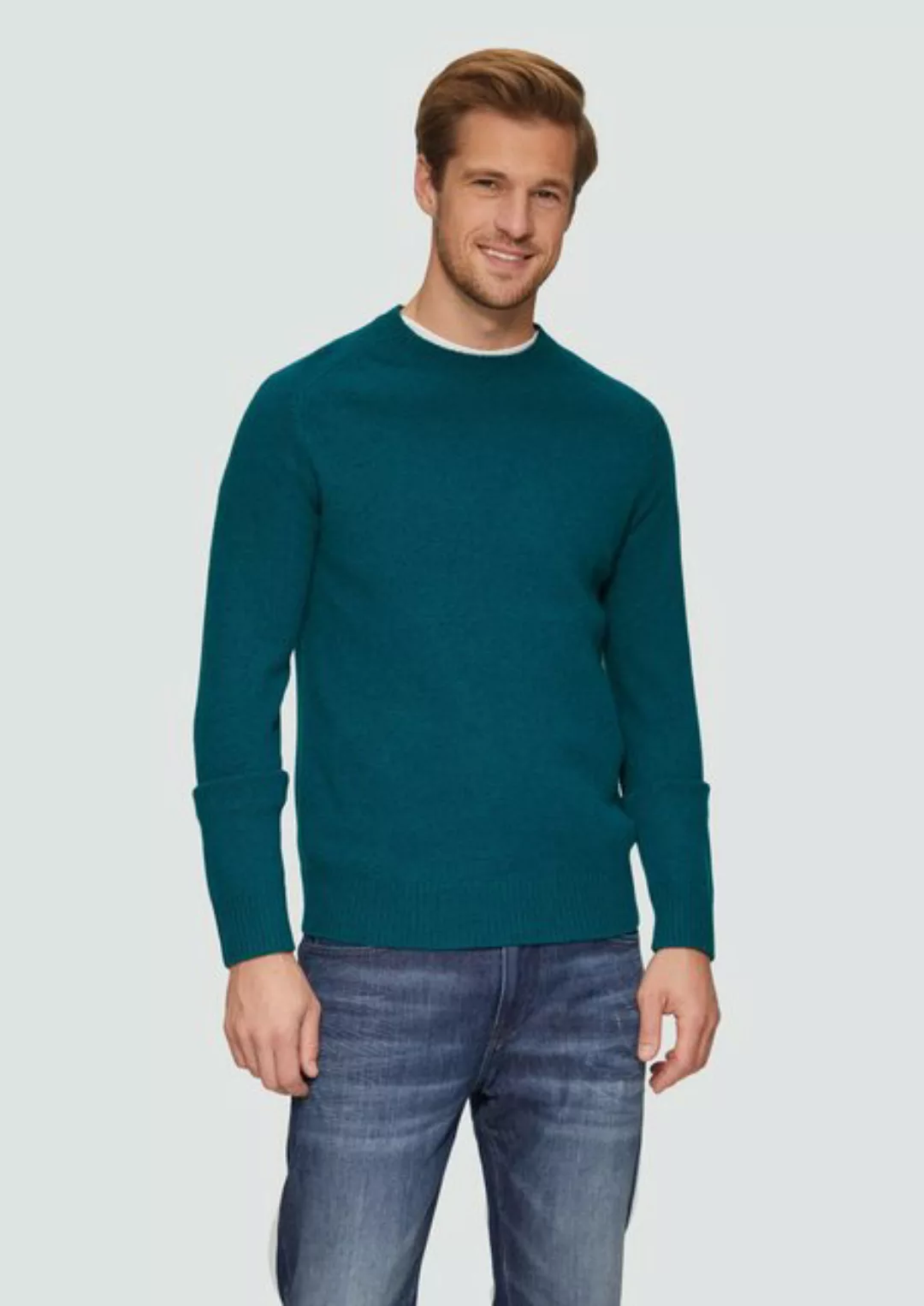 s.Oliver Strickpullover Strickpullover aus reiner Wolle Rippblende günstig online kaufen