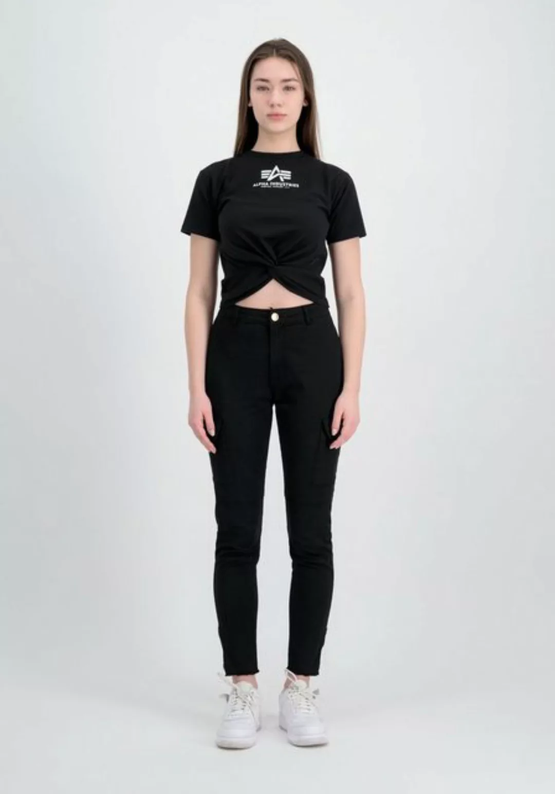 Alpha Industries Muscleshirt "Alpha Industries Women - T-Shirts Knotted Cro günstig online kaufen