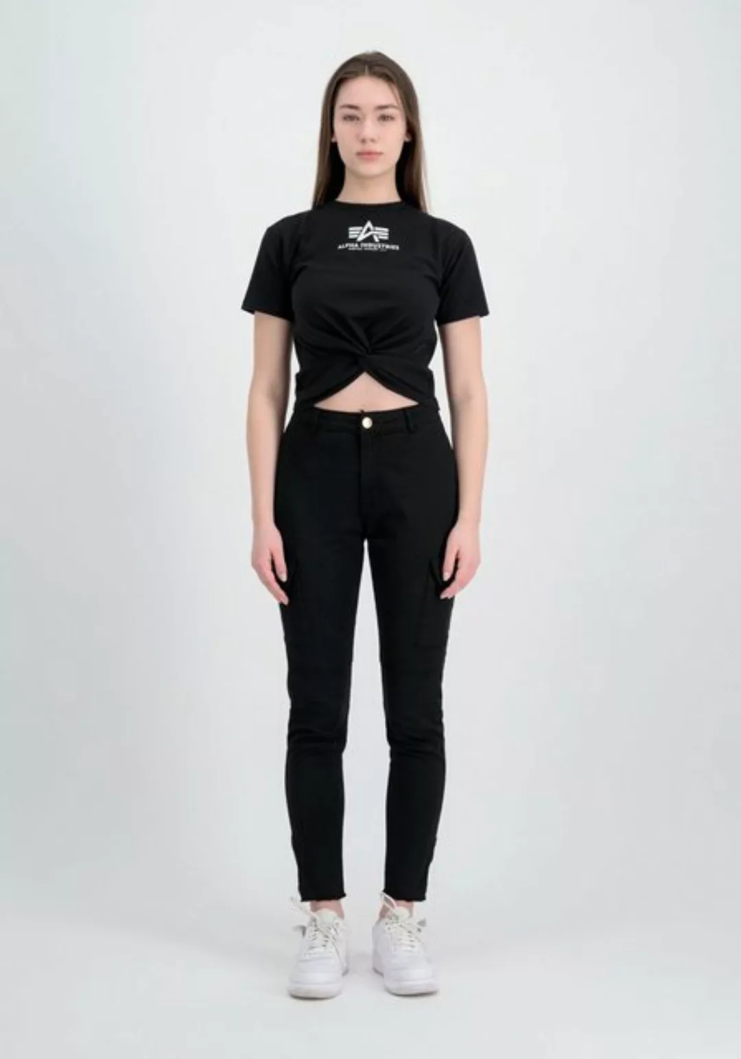 Alpha Industries Muscleshirt "ALPHA INDUSTRIES Women - T-Shirts Knotted Cro günstig online kaufen