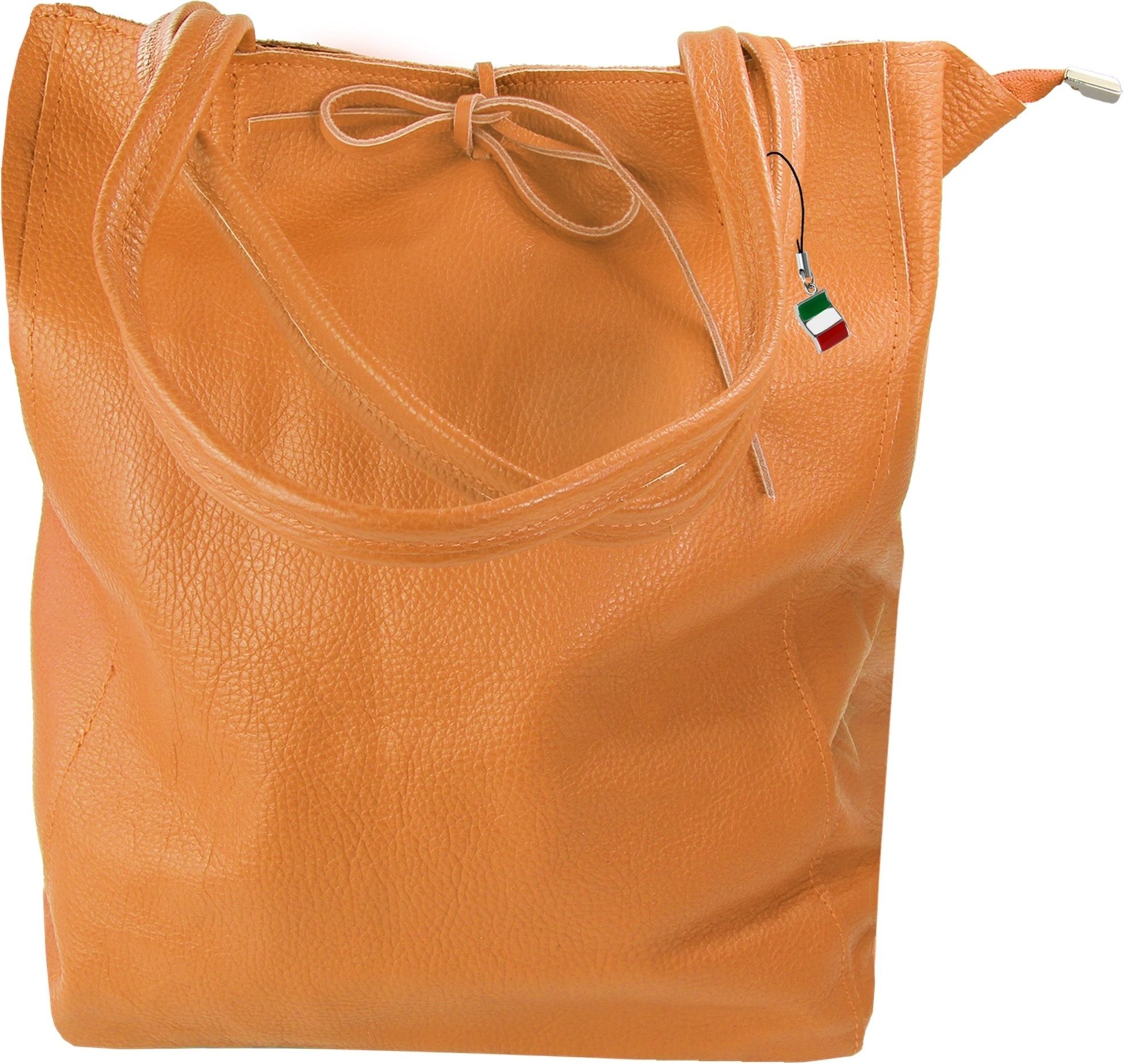 FLORENCE Schultertasche Florence ital. Shopper Echtleder günstig online kaufen