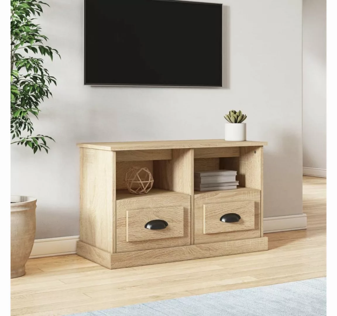 vidaXL TV-Schrank TV-Schrank Sonoma-Eiche 80x35x50 cm Holzwerkstoff günstig online kaufen