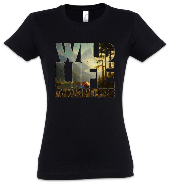 Urban Backwoods Print-Shirt Wild Life Adventure Countryside Damen T-Shirt O günstig online kaufen