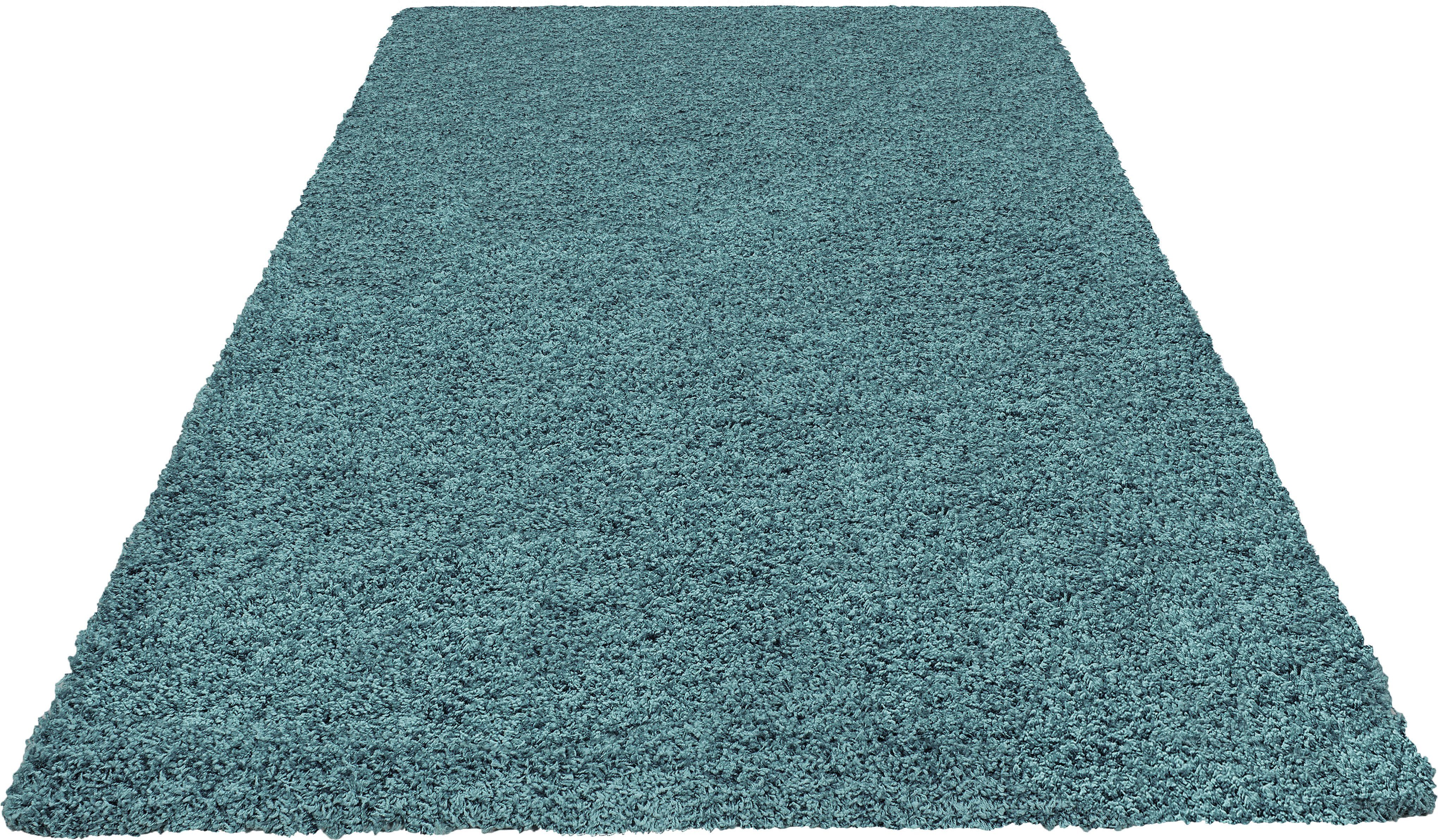 my home Hochflor-Teppich Viva, rechteckig, Höhe: günstig online kaufen