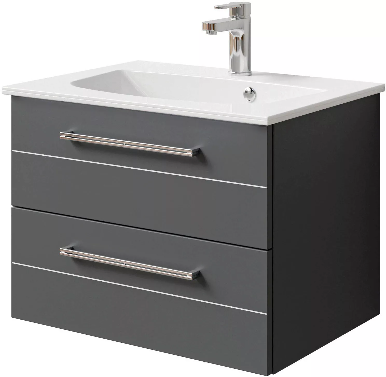 Saphir Waschtisch »Serie 6025 Mineralmarmor-Waschtisch mit Unterschrank, 67 günstig online kaufen