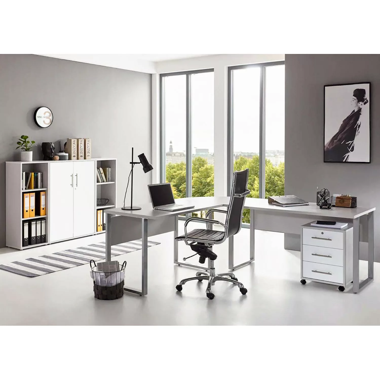 BMG Möbel Büromöbel-Set "Tabor Office", (Set, 6 tlg.) günstig online kaufen