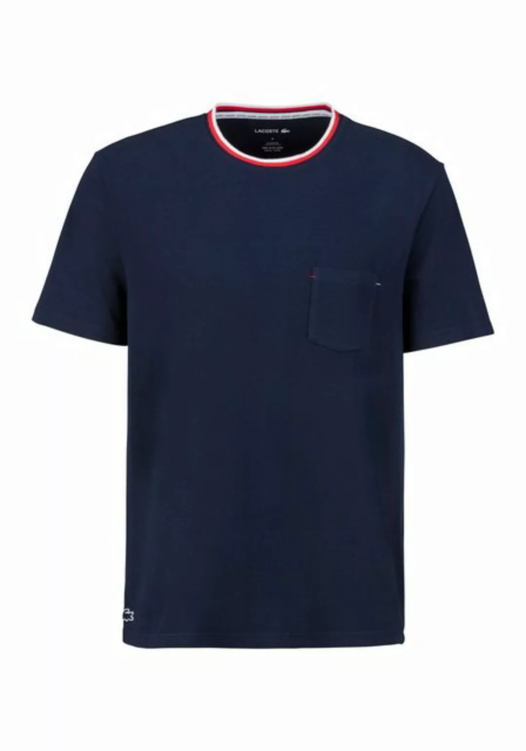 Lacoste T-Shirt Kontrastfarbiger Halsausschnitt günstig online kaufen