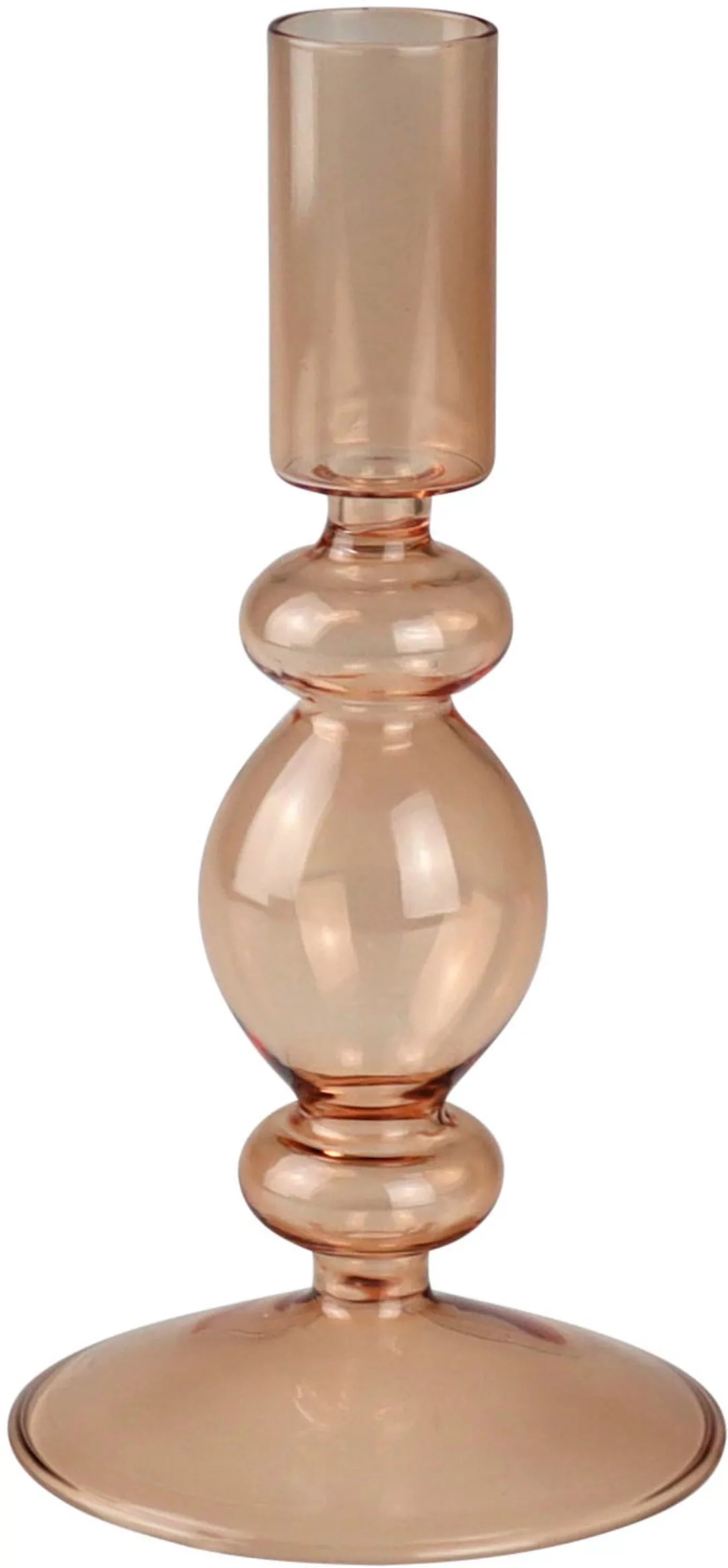 Leonique Kerzenleuchter »Loirina«, (Set, 2 St.), Stabkerzenhalter aus Glas, günstig online kaufen