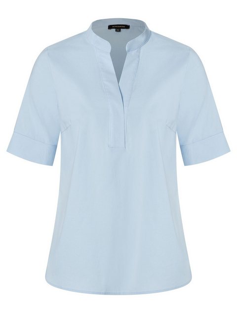 Baumwoll/Stretch Bluse mit Stehkragen, hellblau, Sommer-Kollektion günstig online kaufen