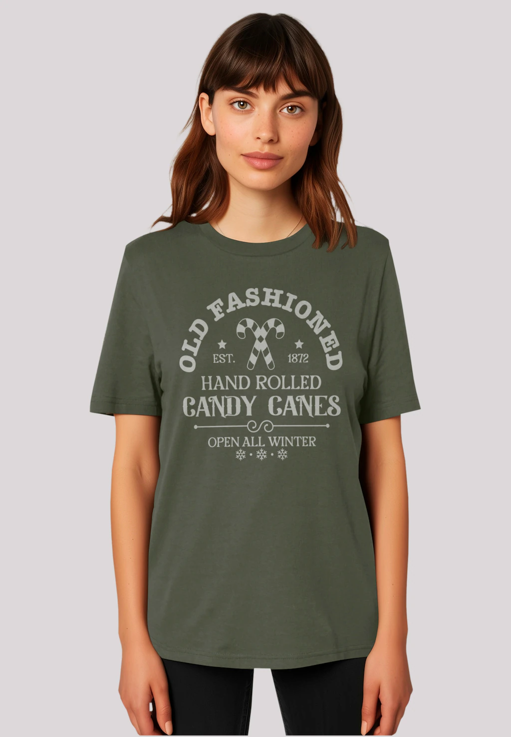 F4NT4STIC T-Shirt "Cany Canes Retro Weihnachts Sign", Premium Qualität günstig online kaufen