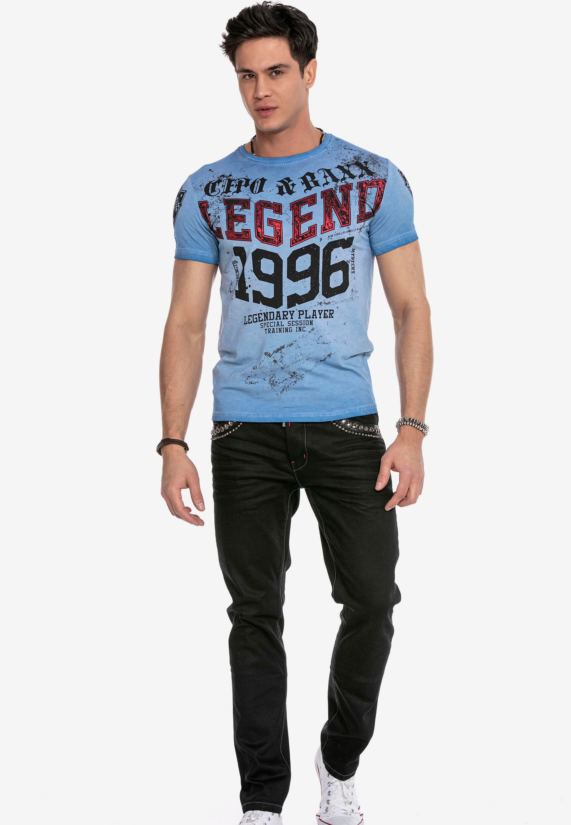 Cipo & Baxx T-Shirt, mit coolem Print günstig online kaufen