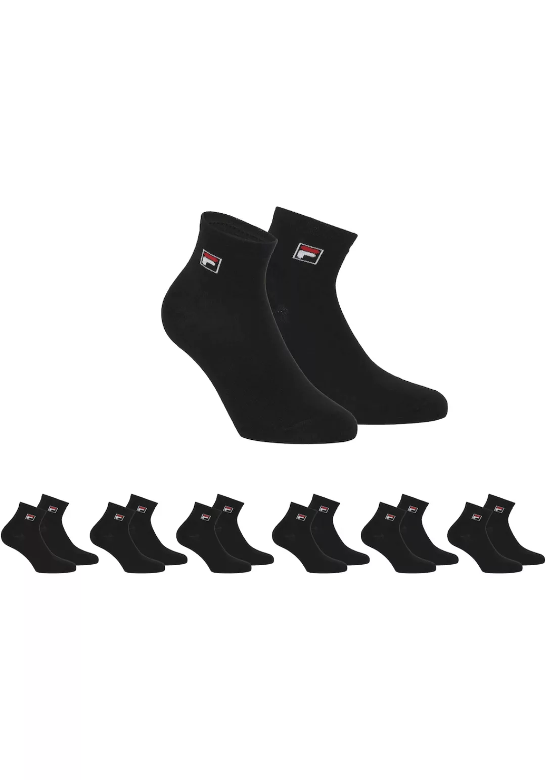 Fila Kurzsocken, (6er Pack), mit Logo-Schriftzug günstig online kaufen