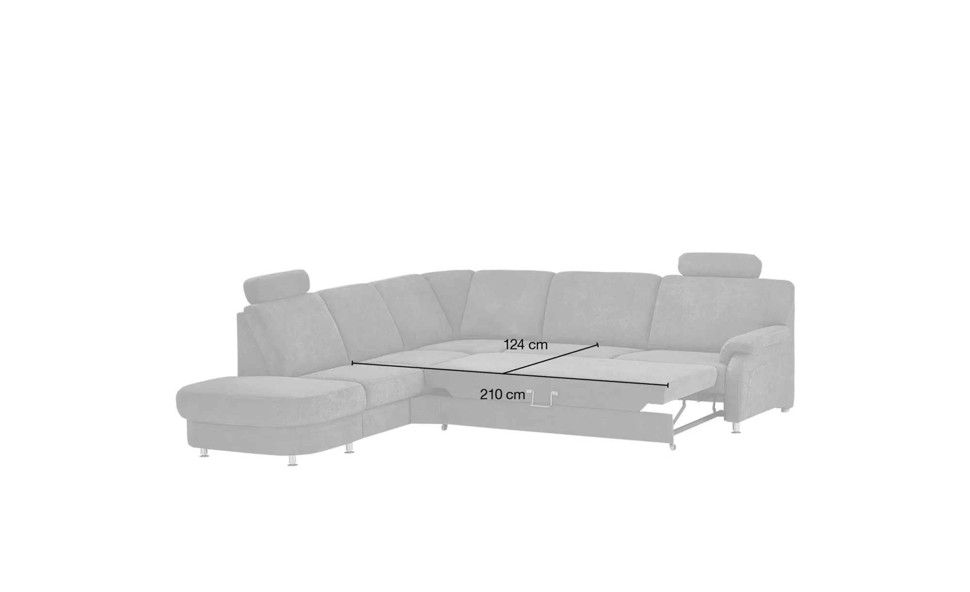 meinSofa Ecksofa  Ole-S ¦ blau ¦ Maße (cm): B: 269 H: 91 T: 287 Polstermöbe günstig online kaufen