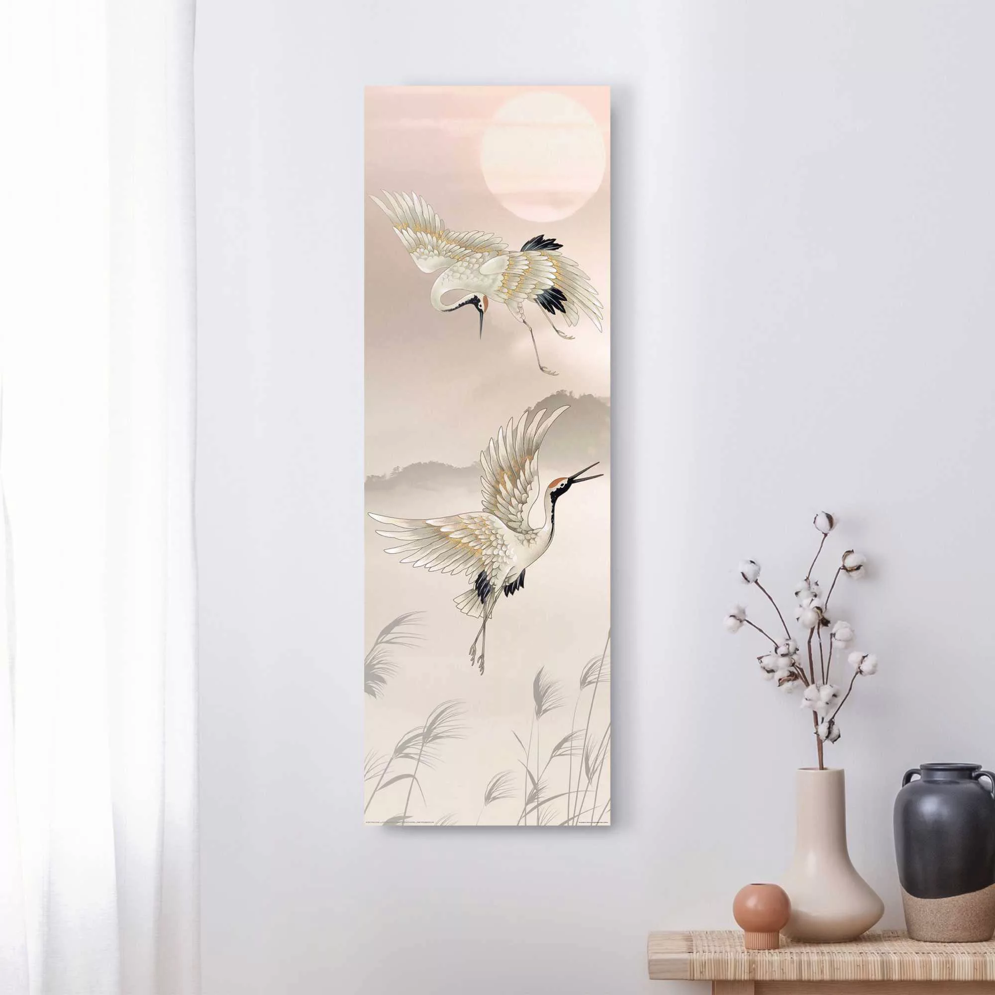 Reinders Wandbild "Kraniche in Pastel" günstig online kaufen