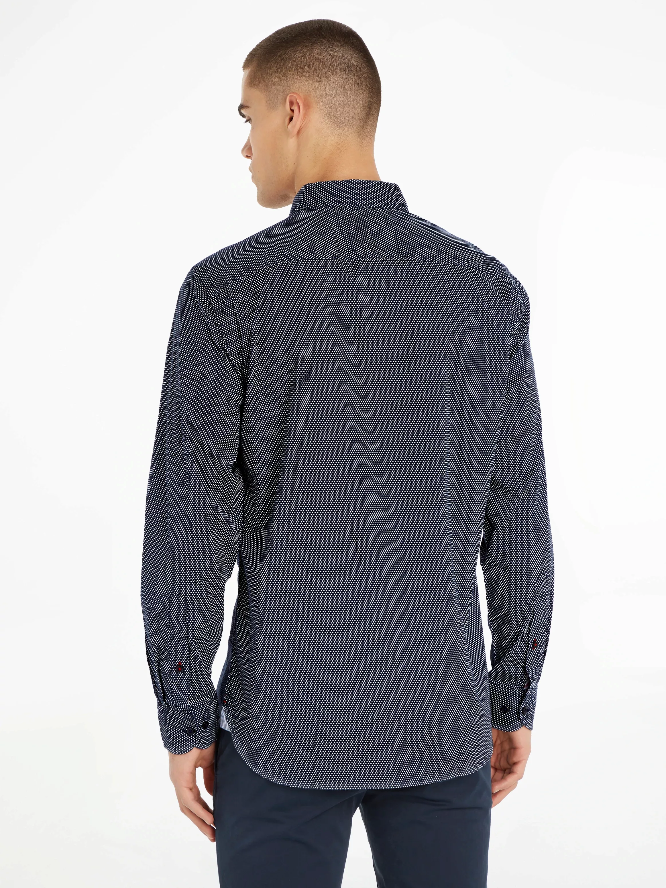 Tommy Hilfiger Langarmhemd "CORE FLEX MINI GEO PRT RF SHIRT" günstig online kaufen