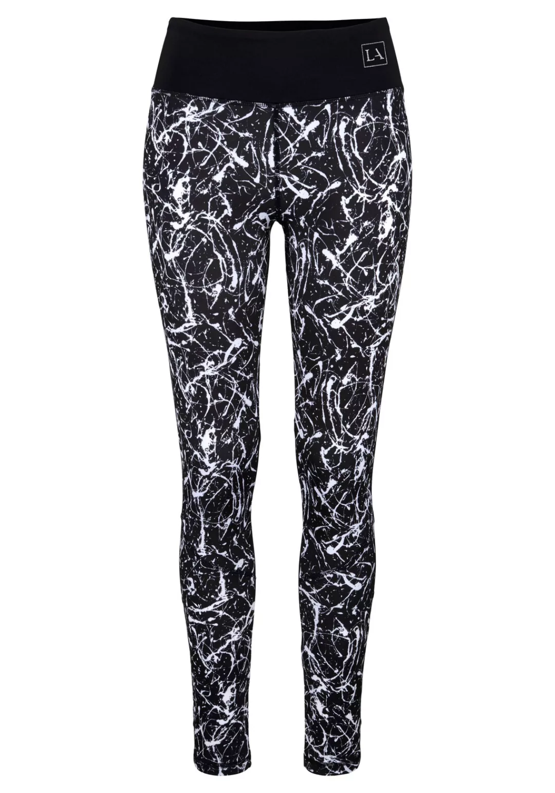 LASCANA ACTIVE Leggings "-Sporthose Splash", mit Allover Muster günstig online kaufen