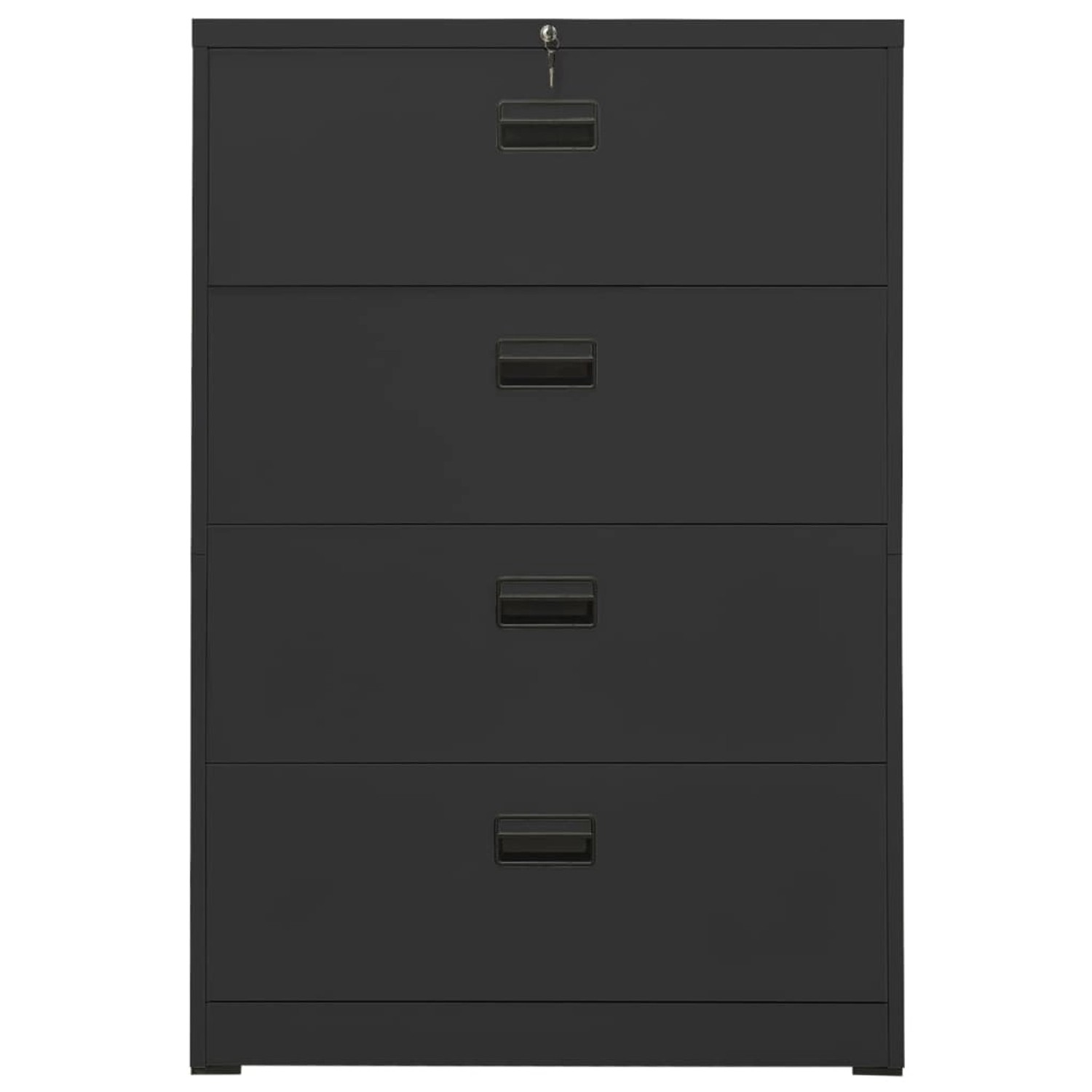 Aktenschrank Anthrazit 90x46x134 Cm Stahl günstig online kaufen