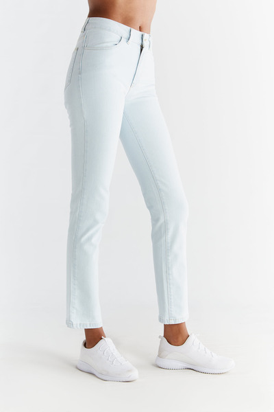 Evermind - Damen Straight Fit Jeans Aus Bio-baumwolle Wq1009 günstig online kaufen