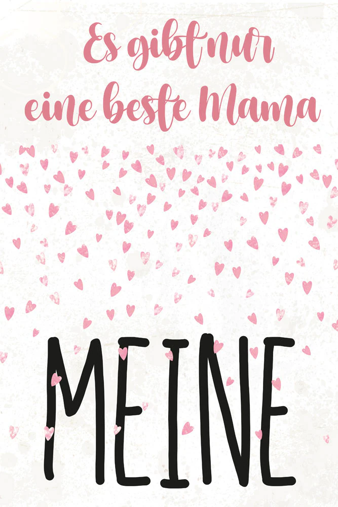queence Metallbild "Mama", Sprüche-Schriftzug-Sprüche-Sprüche & Texte-Herze günstig online kaufen