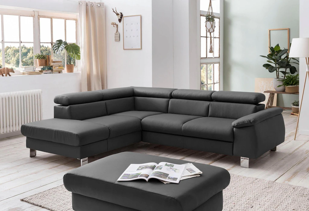 COTTA Polstergarnitur "Komaris L-Form", (Set), Set bestehend aus: Ecksofa m günstig online kaufen