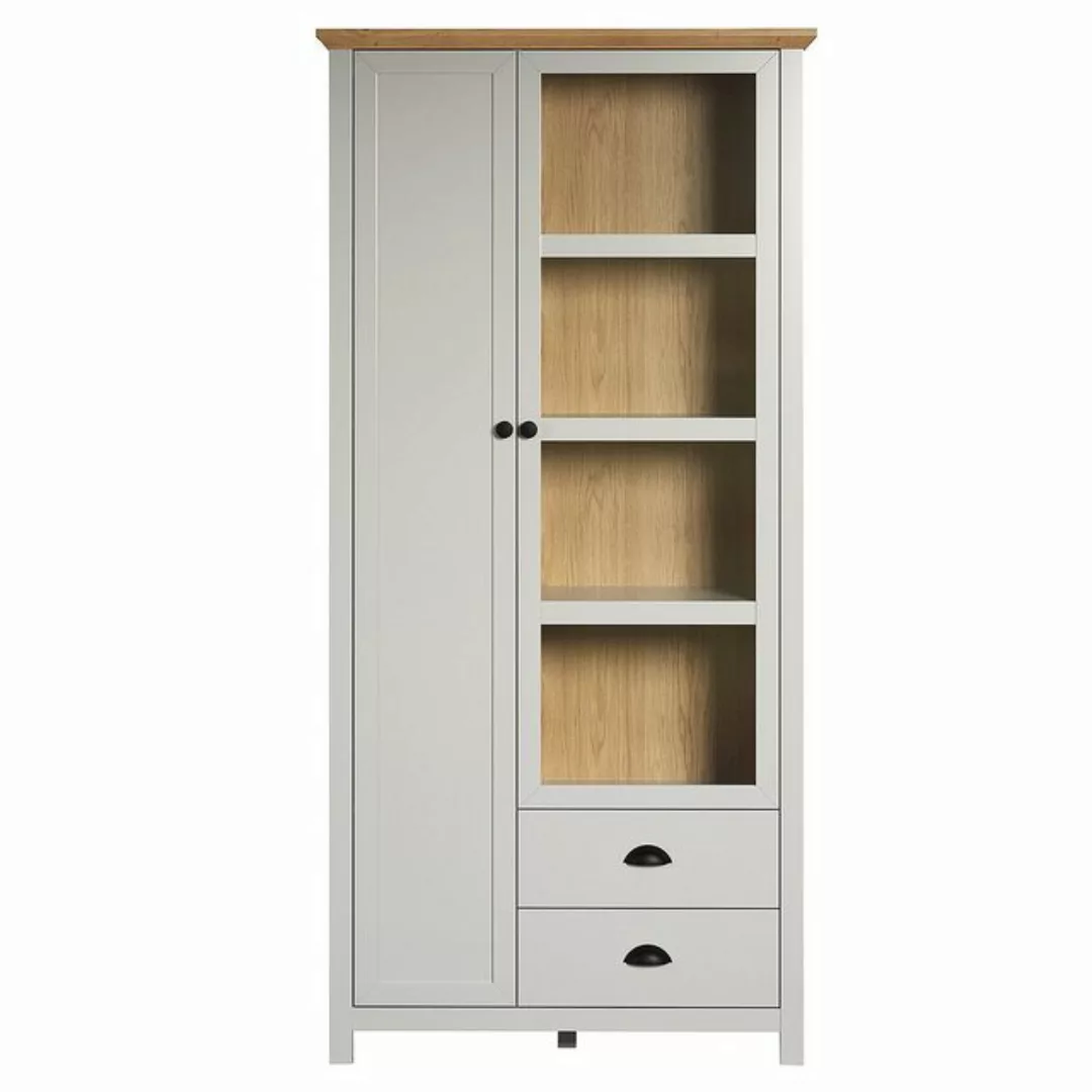 ebuy24 Vitrine Landside Vitrinenschrank 2 Türen, 2 Schubladen, gr (1-St) günstig online kaufen