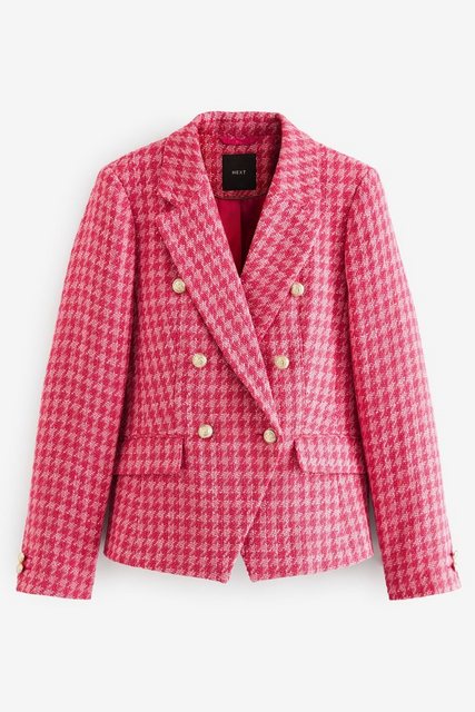 Next Jackenblazer Zweireihiger Bouclé-Blazer (1-tlg) günstig online kaufen