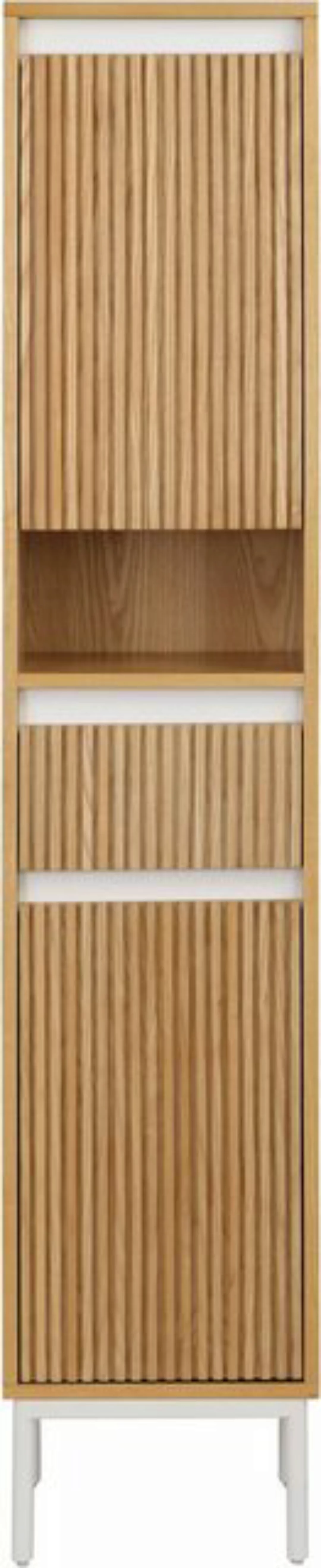 andas Hochschrank Falun Badmöbel, Badezimmerschrank mit Rille, Breite 35 cm günstig online kaufen