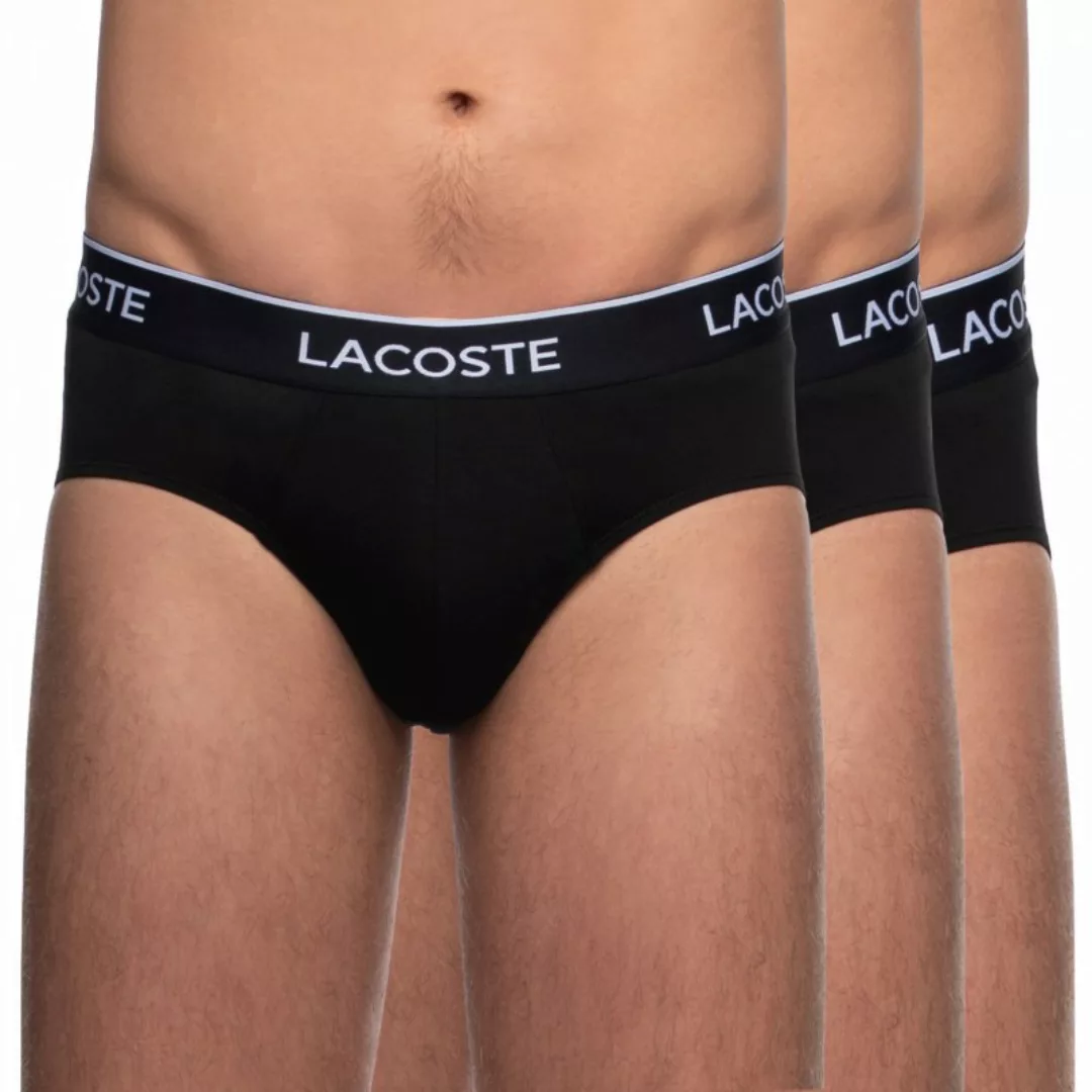 Lacoste 3-er Set Slips Schwarz günstig online kaufen