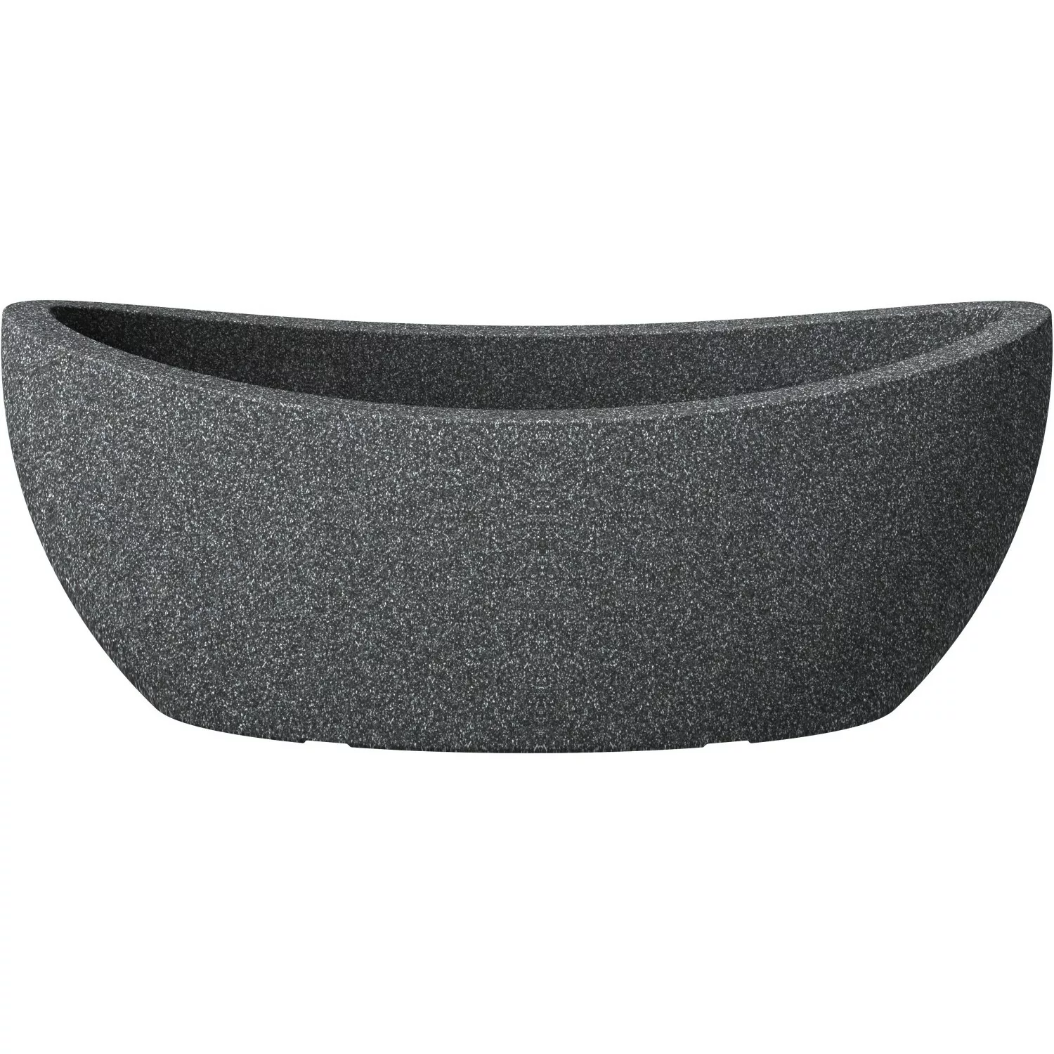 Scheurich Jardiniere Wave Globe 58 cm x 24 cm Schwarz-Granit günstig online kaufen