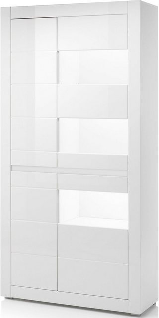 INOSIGN Vitrine "Carat", Höhe 198 cm, zwei Leisten angeliefert, 1 x grau, 1 günstig online kaufen