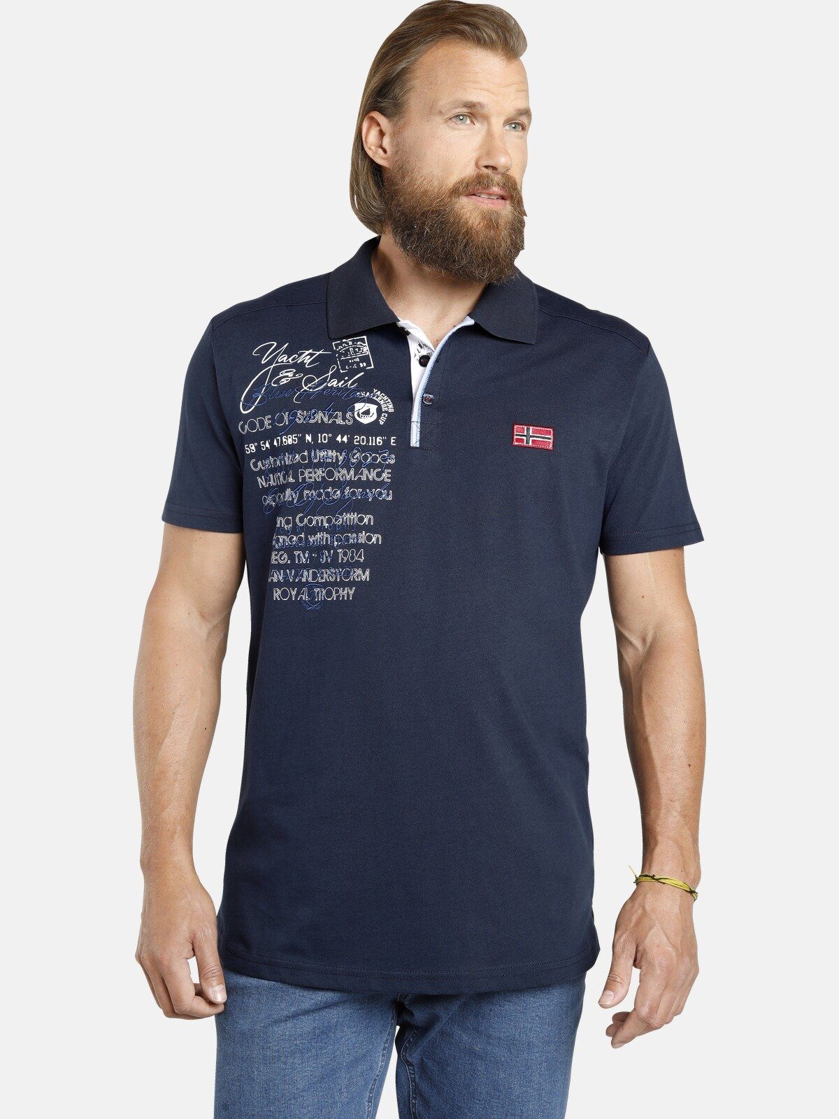 Jan Vanderstorm Poloshirt JANO aus weicher günstig online kaufen