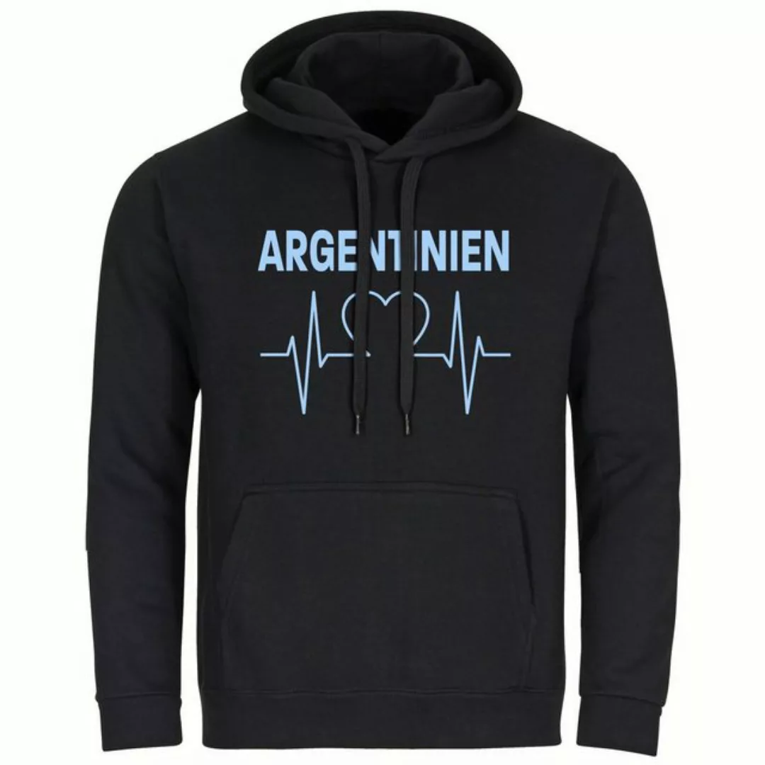 multifanshop Kapuzensweatshirt Argentinien - Herzschlag - Pullover günstig online kaufen
