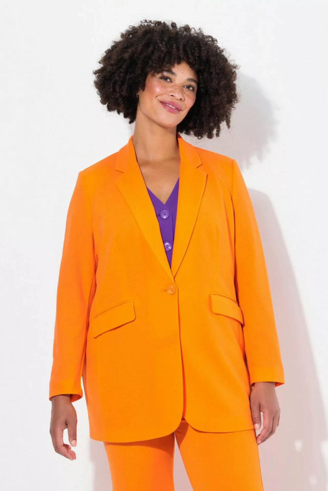 Angel of Style Blusenblazer Blazer Straight Oversized farbiges Futter günstig online kaufen