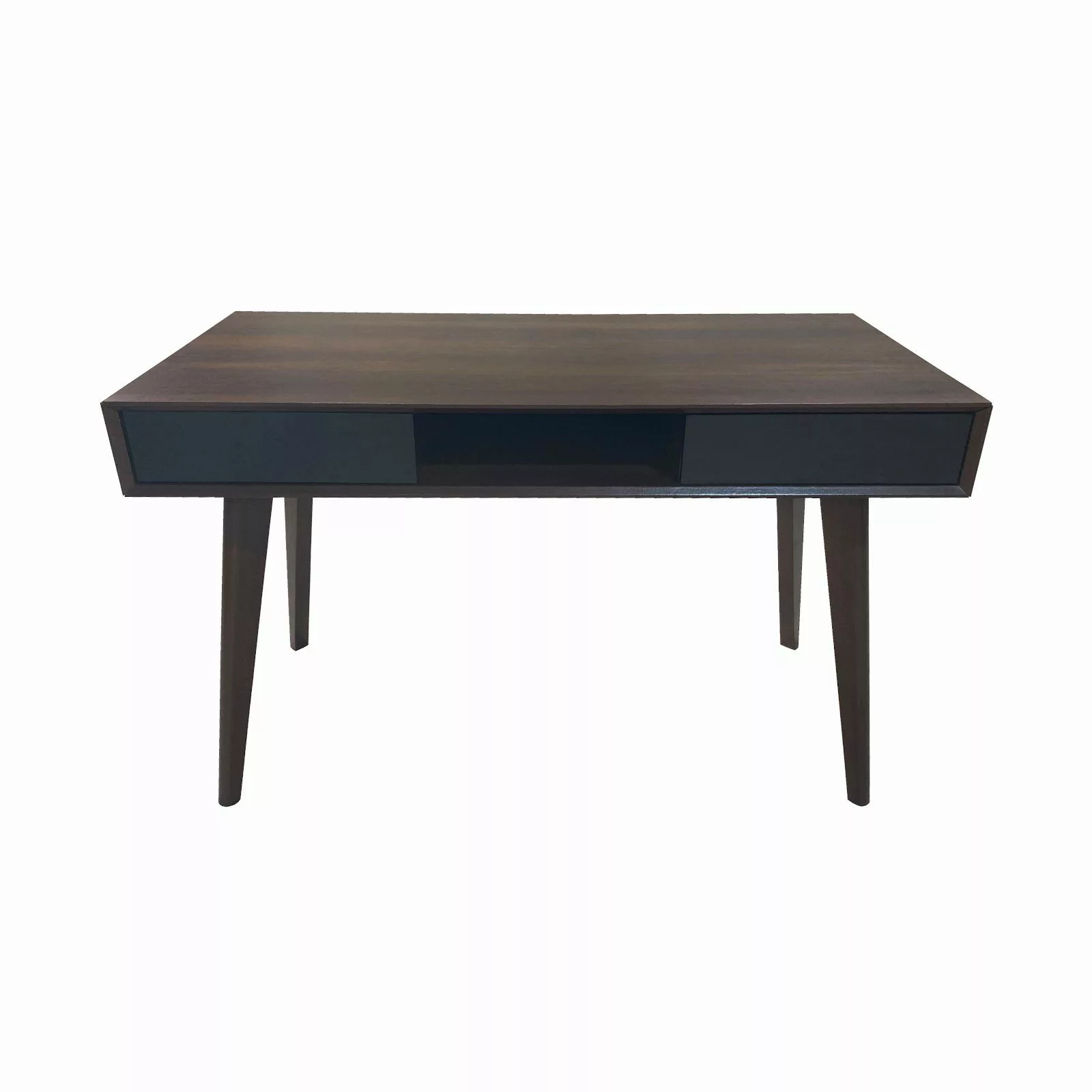 SVITA Schreibtisch RETRO (1-St), Nussbaum-Optik, mit günstig online kaufen