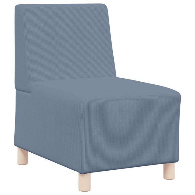 vidaXL Sofa Sessel Blau 55 cm Cordstoff günstig online kaufen