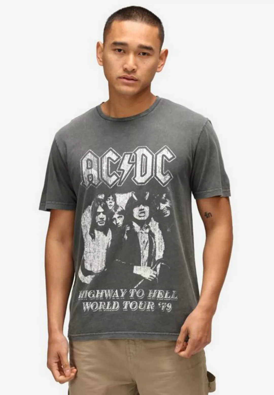 Recovered T-Shirt ACDC Highway to Hell World Tour GOTS zertifizierte Bio-Ba günstig online kaufen
