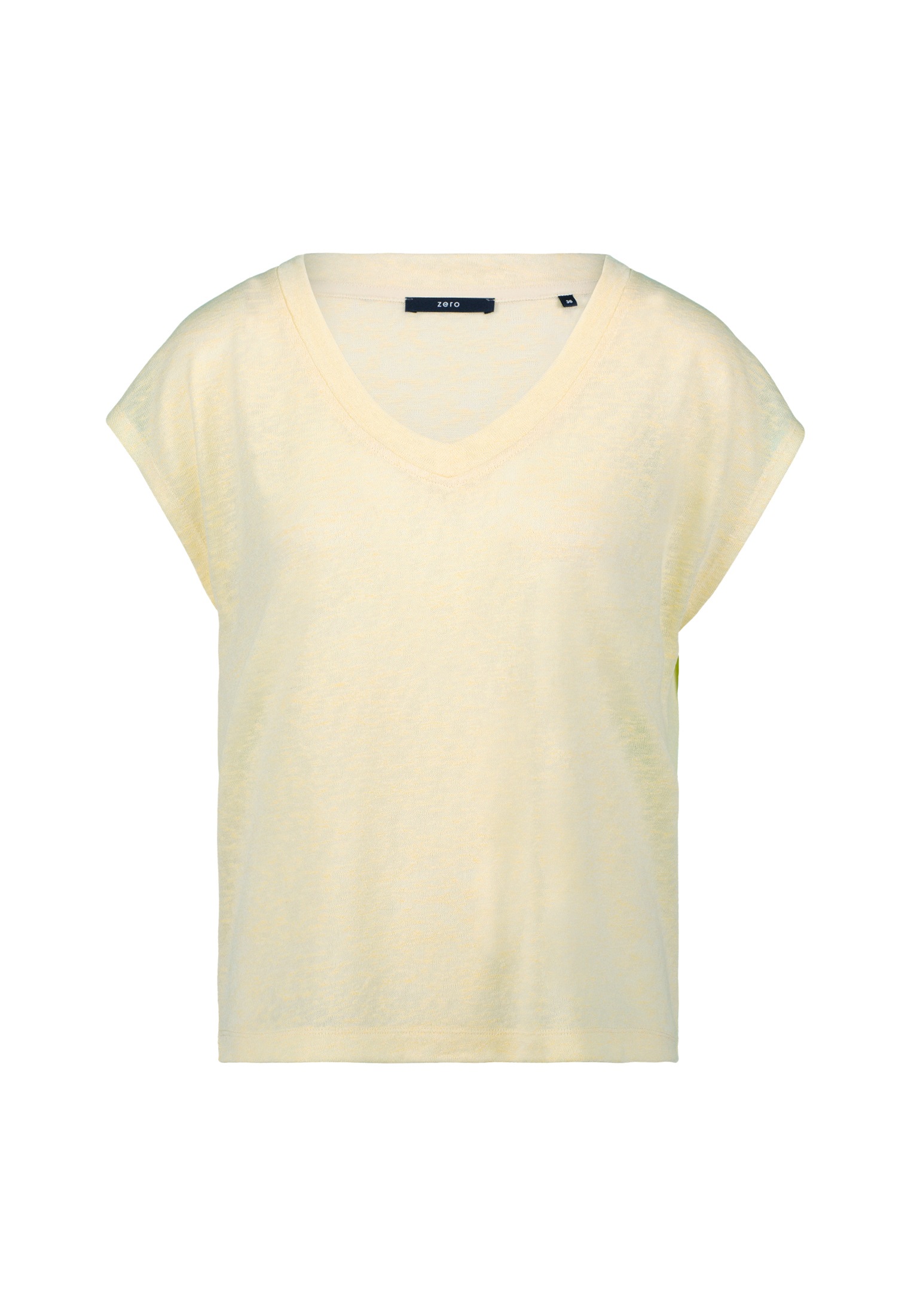 Zero T-Shirt "zero Damen Sommer-T-Shirt mit V-Ausschnitt", (1 tlg.), Plain/ günstig online kaufen