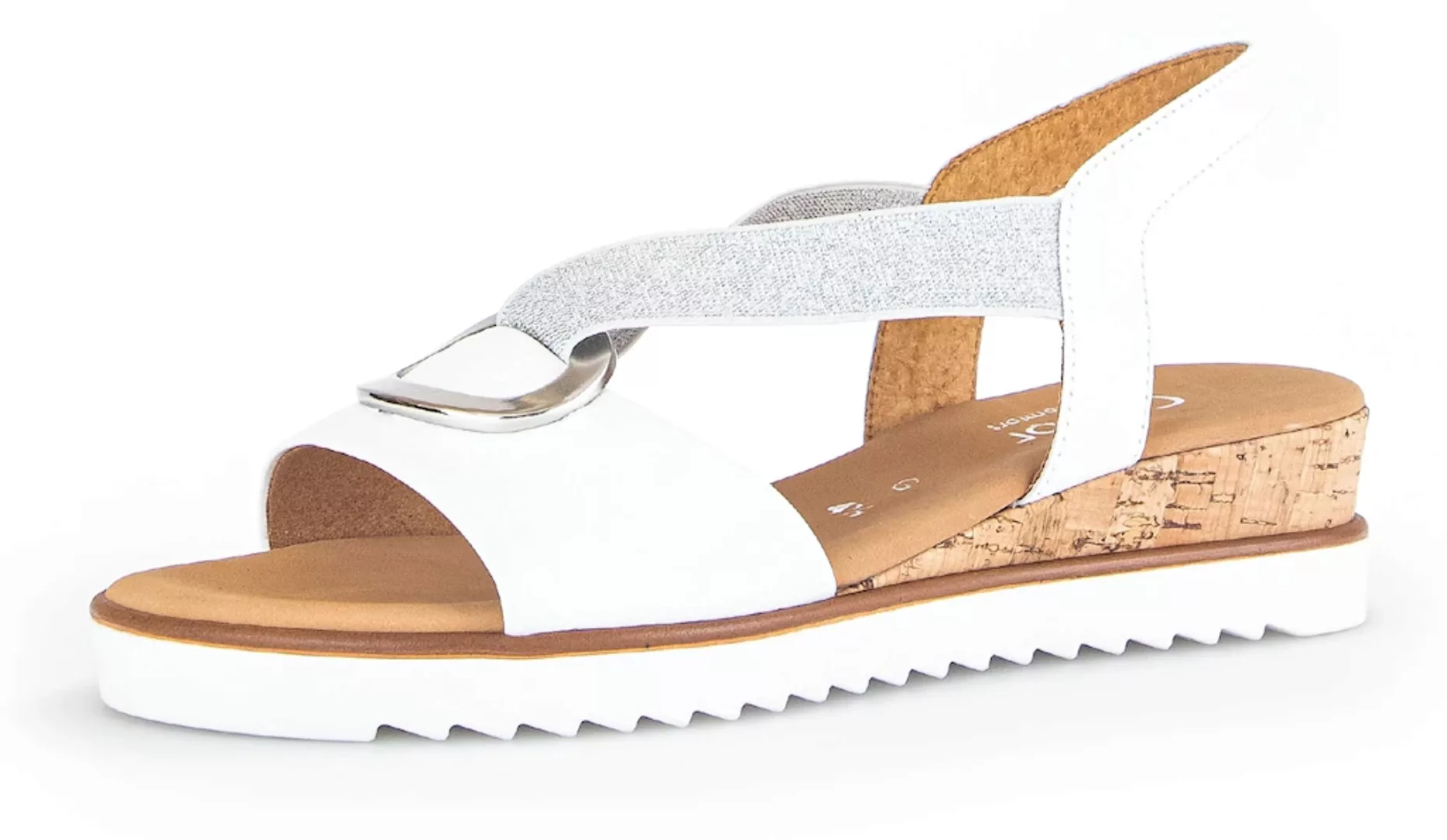 Gabor Sandalette "GENUA", Sommerschuh, Sandale, Keilabsatz, in Schuhweite G günstig online kaufen