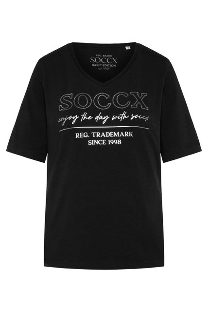 SOCCX V-Shirt mit Baumwolle günstig online kaufen