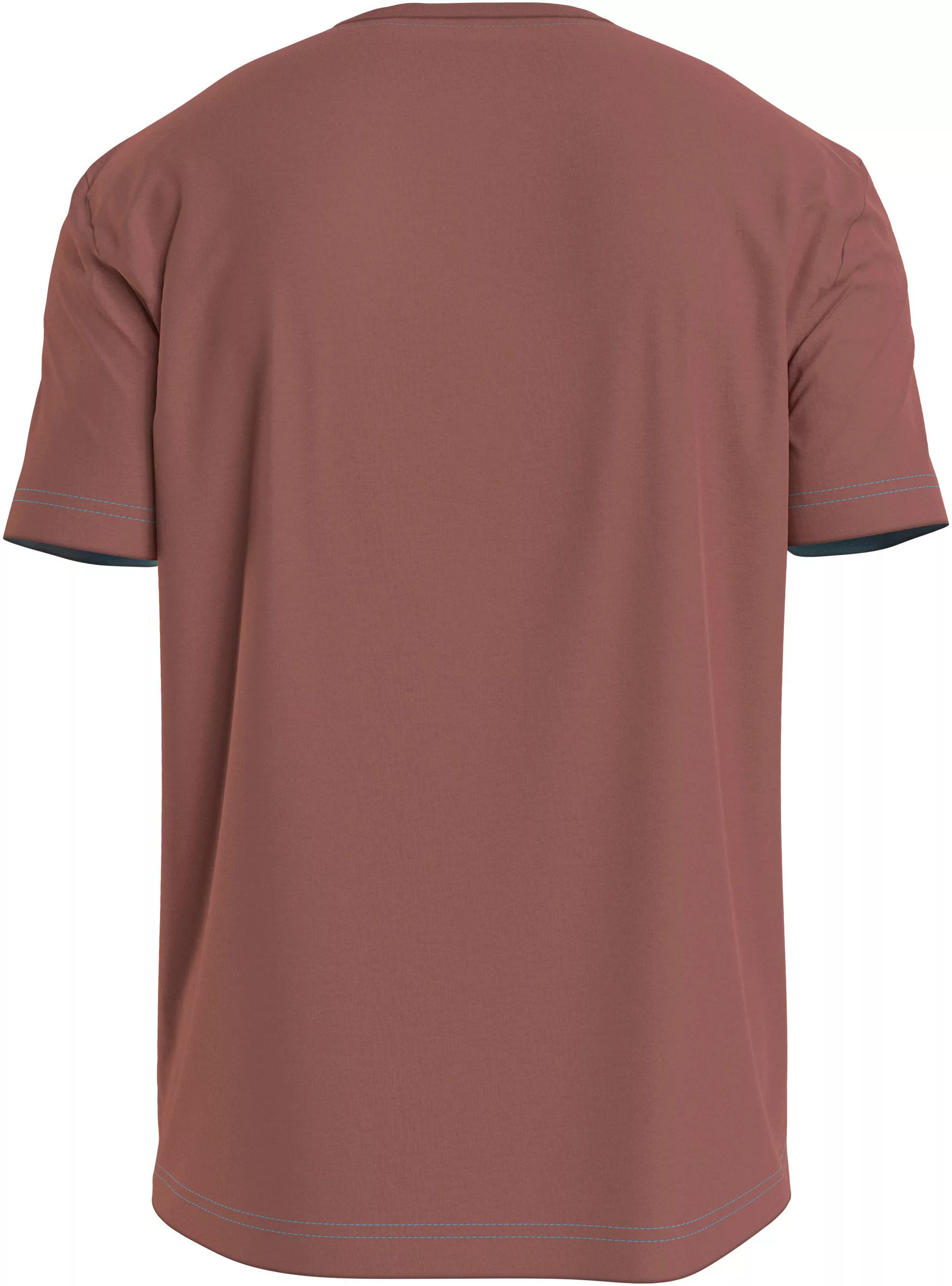 Calvin Klein T-Shirt Micro Logo aus dickem Winterjersey günstig online kaufen