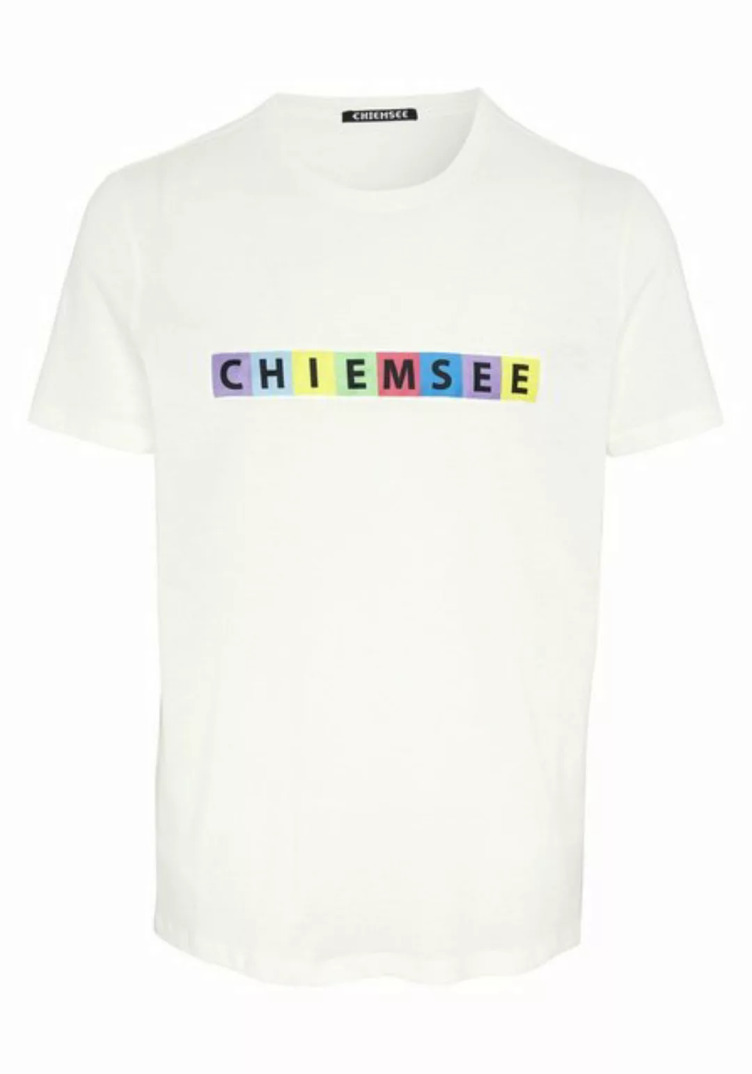 Chiemsee Print-Shirt T-Shirt mit Multicolour-Logo günstig online kaufen