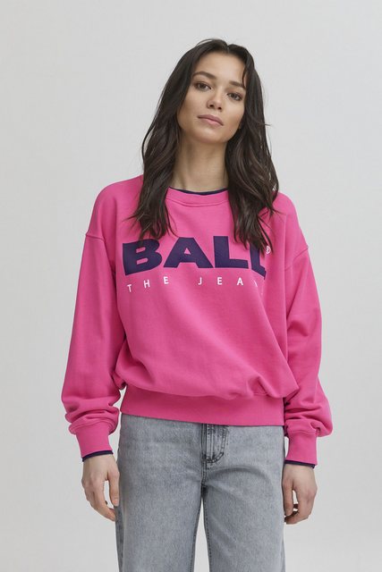 BALL Rundhalspullover BASIMONA SWEAT lässiges Sweatshirt mit doppeltem Bünd günstig online kaufen