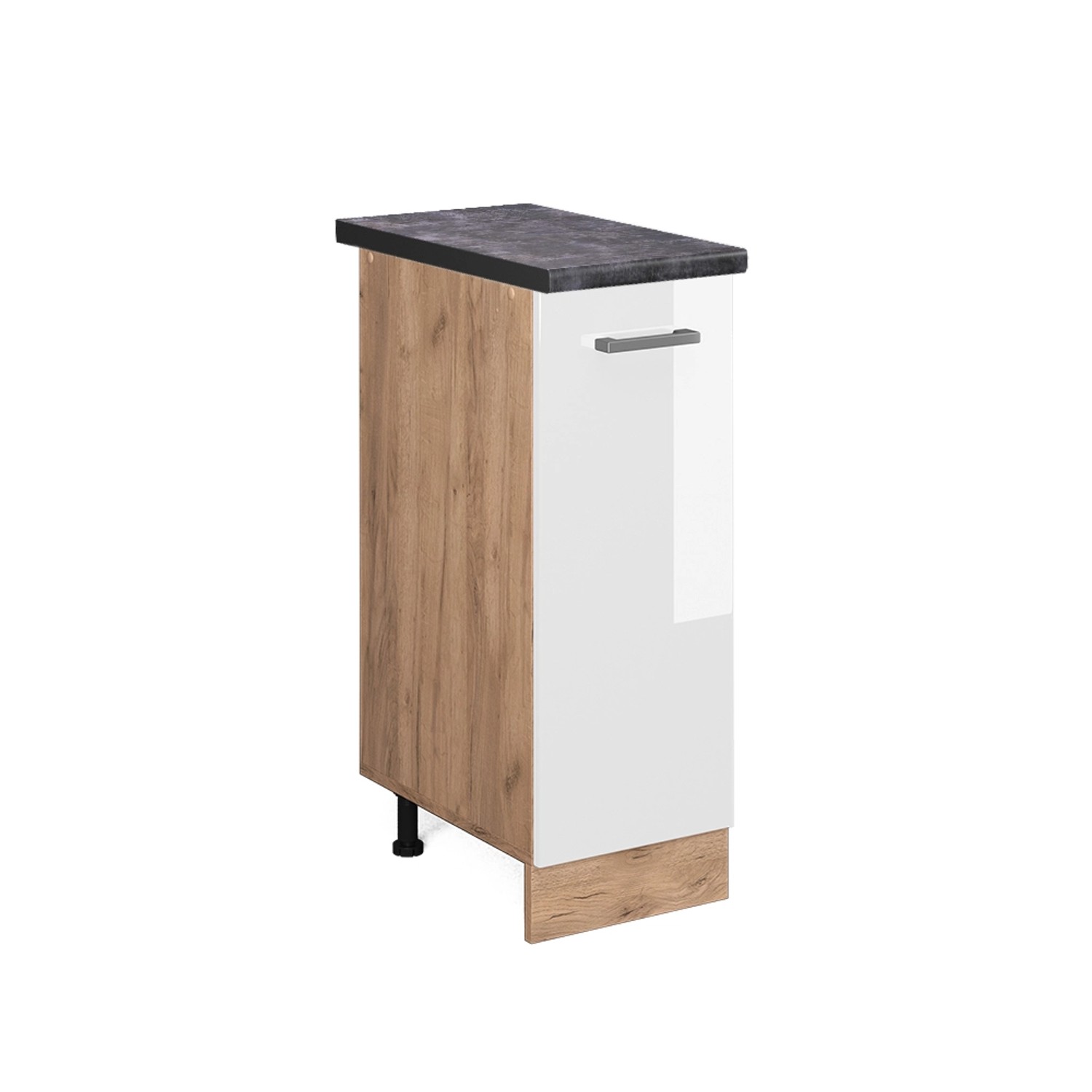 Vicco Apothekerschrank R-Line, Weiß Hochglanz/Goldkraft Eiche, günstig online kaufen