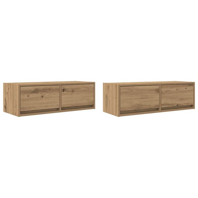 vidaXL TV-Schrank TV-Schränke 2 Stk. Artisan-Eiche 80x31x25,5 cm Holzwerkst günstig online kaufen