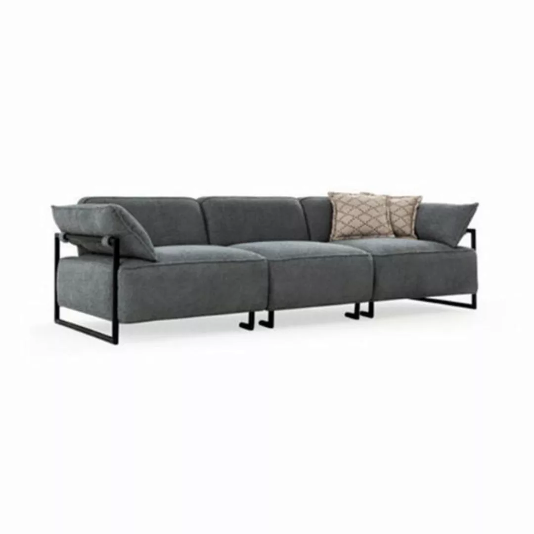 JVmoebel Sofa Wohnzimmer Textil Sofa 3 Sitzer Luxus Möbel Sitz Design Couch günstig online kaufen